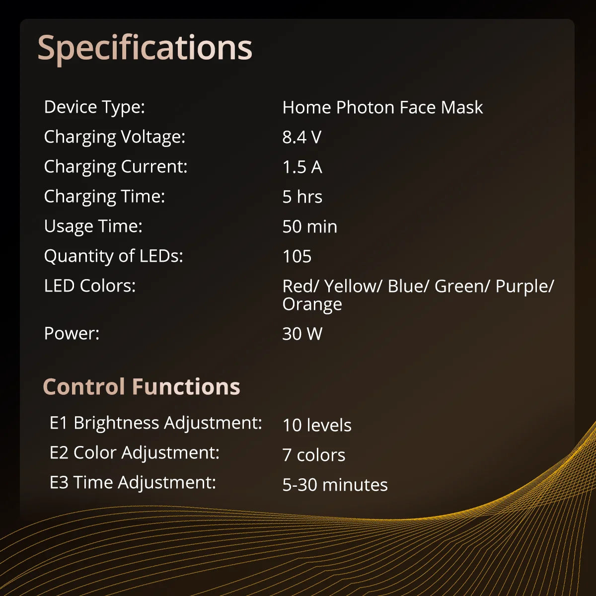 LED Face Mask Light Therapy Skin Care Mask – 7 Color Photon Technology for Anti-Aging, Skin Clarity & Tone Enhancement