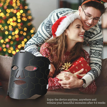 LED Face Mask  Light Therapy Skin Care Mask – 7 Color Photon Technology for Anti-Aging, Skin Clarity & Tone Enhancement